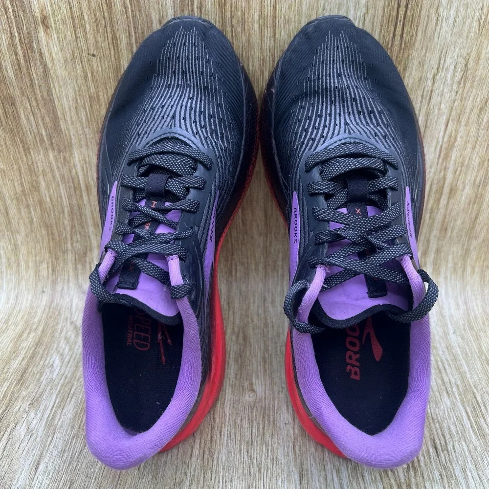 Brooks Hyperion Max Women's Size 7.5 Running Shoes Black Purple 1203771B089